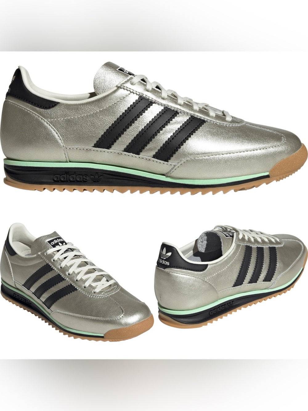 ADIDAS SL 72 OG SHOES Women’s Sz 7 1/2. Metallic.
